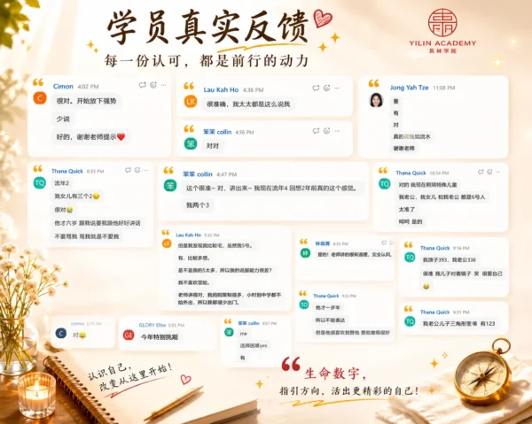 Review 6 易林学院-生命数字心理学师资班课程
